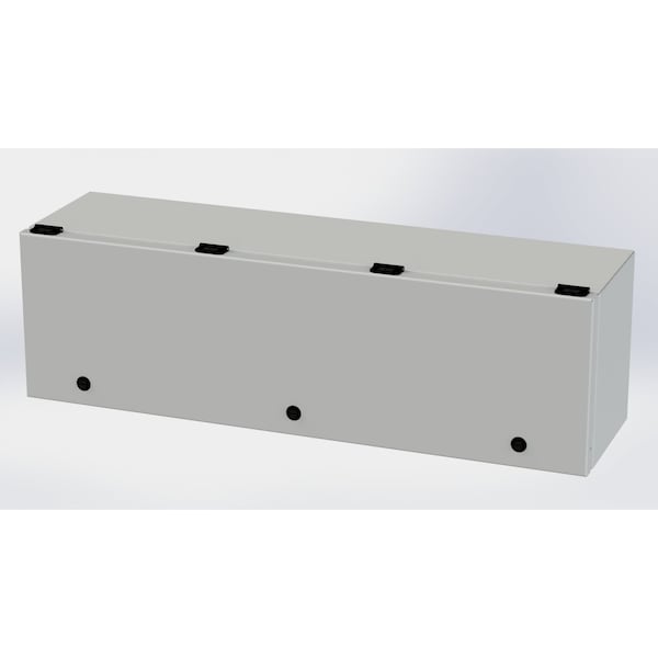 1/4 Turn Latch Electrical Enclosures, 9 in H, 8 in D, 30 in W, NEMA 3R, 4, 12, 13, Carbon Steel